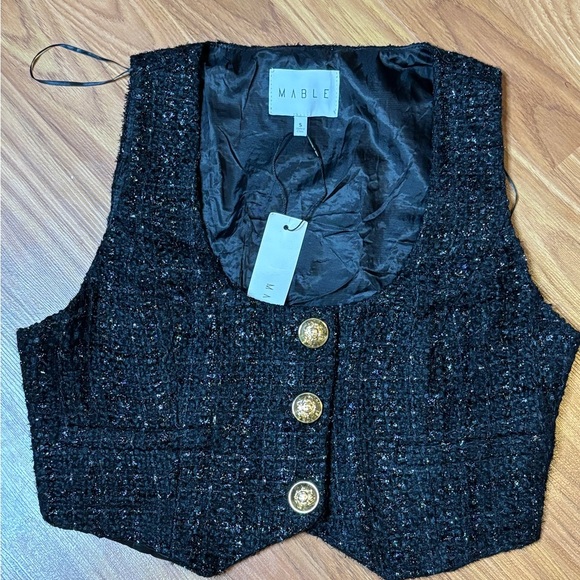 MARBLE Elegant Black Fabric - Picture 2 of 5